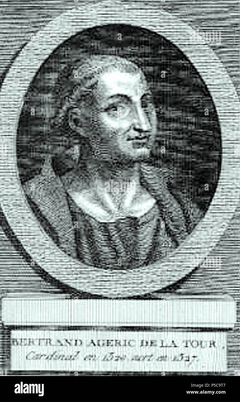 N/A. Français: Kardinal Bertrand de La Tour. 29. Mai 2011. Unbekannte abgeleitete Arbeit von JPS 194 Bertrand de La Tour Stockfoto