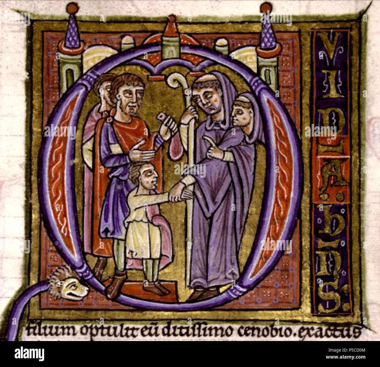 52 Abbé pratiquant La simonie Stockfoto