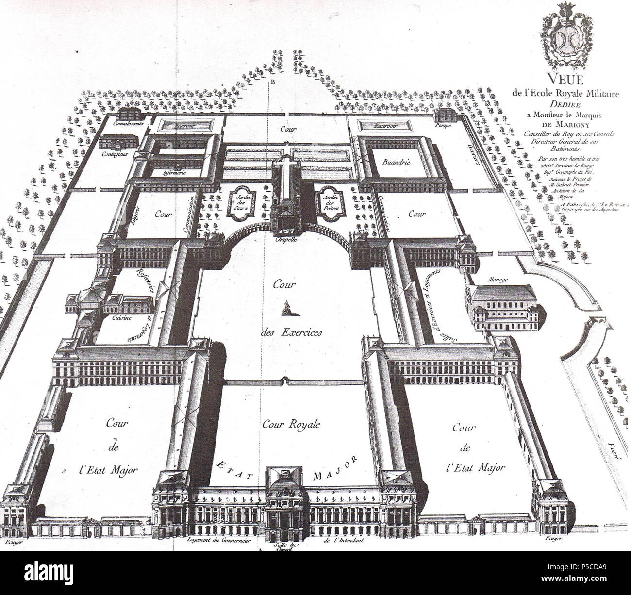 N/A. Français: Le projet initial d'Ange-Jacques Gabriel pour l'Ecole Militaire. 1751. Ange-Jacques Gabriel (1698-1782) Alternative Namen Jacques-Anges Gabriel; Jacques Ange Gabriel; Jacques-Ange Gabriel; Ange Jacques Gabriel Beschreibung der französische Architekt Geburtsdatum / Tod 23. Oktober 1698 und 26. Oktober 1698 zum 4. Januar 1782/ 2. Januar 1782 Ort der Geburt / Todes Paris Paris Arbeit Periode von 1730 bis 1770 Standort Paris, Versailles Authority control: Q 352451 VIAF: 32297598 ISNI: 0000 0001 2126 9656 ULAN: 500021492 LCCN: n 83221490 WGA: GABRIEL, Ange-Jacques WorldCat 492 Ecole Stockfoto