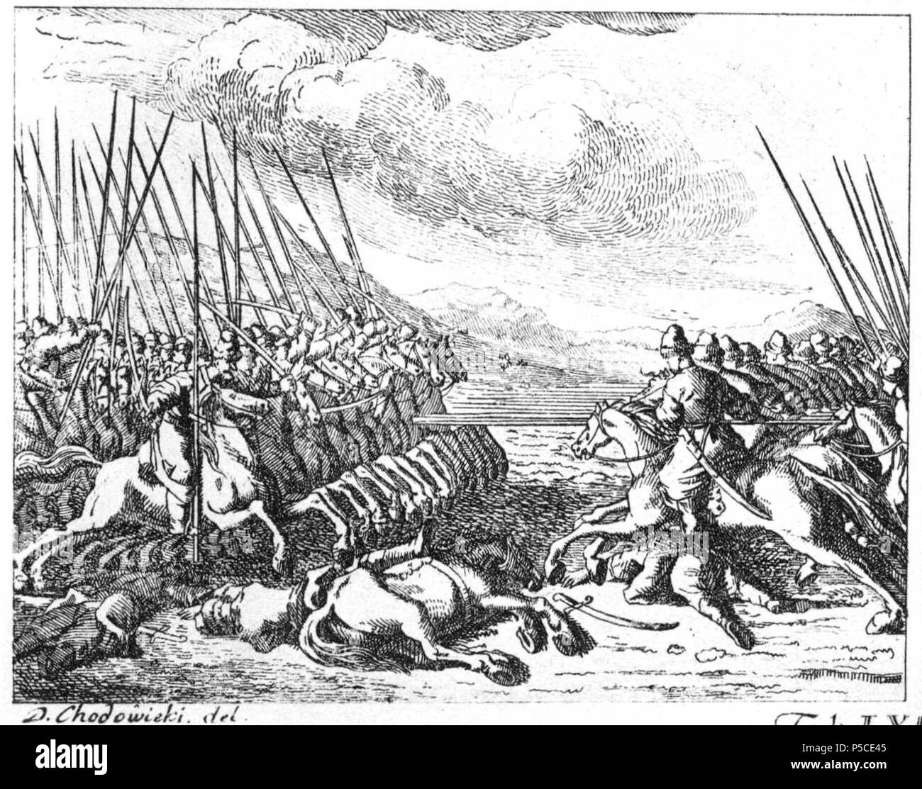 N/A. Registerkarte. LXVII. Zum Kriegswesen. c) Eine Partei morgenländischer Völker greift eine andere, die sich mit Säbeln Lanzen verteidigt, mit ein. (Beschreibung Lt. Quelle). 1774. Daniel Chodowiecki (1726 - 1801) Alternative Namen Daniel Nikolaus Chodowiecki Beschreibung deutsch-polnischen Maler und Graphiker Geburtsdatum / Tod 16. Oktober 1726 vom 7. Februar 1801 Ort der Geburt / Todes Gdask Berlin Standort Berlin Authority control: Q 696720 VIAF: 59092320 ISNI: 0000 0001 2134 8231 ULAN: 500014861 50038187 LCCN: n NLA: 36058735 WorldCat 341 Chodowiecki Basedow Tafel 67c Stockfoto