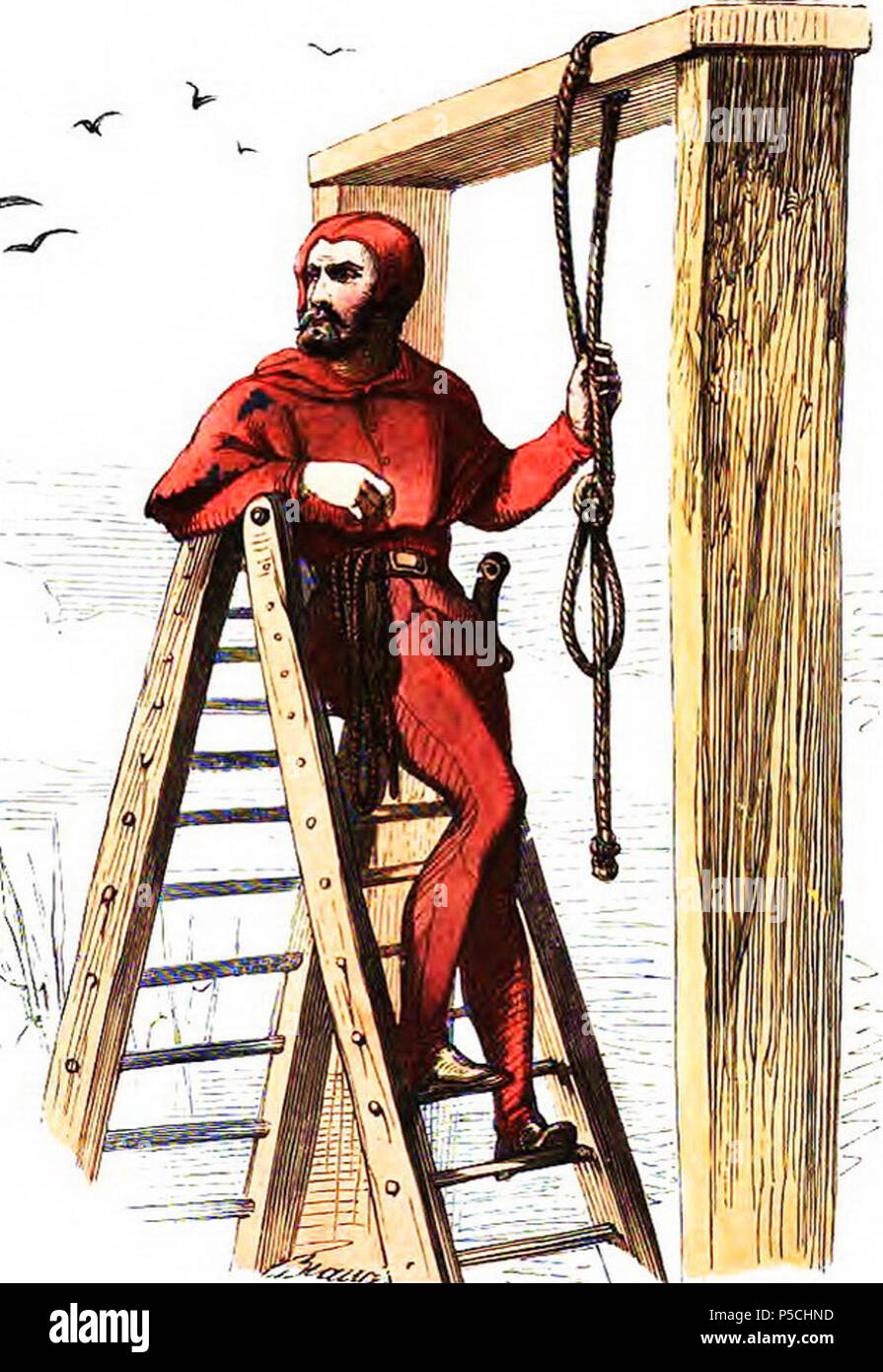 N/A. Français: L'Ancien Lectoure (Potenz). 1843. H. Baron (Gravure de Léopold Massard) 227 Lectoure Potence Stockfoto