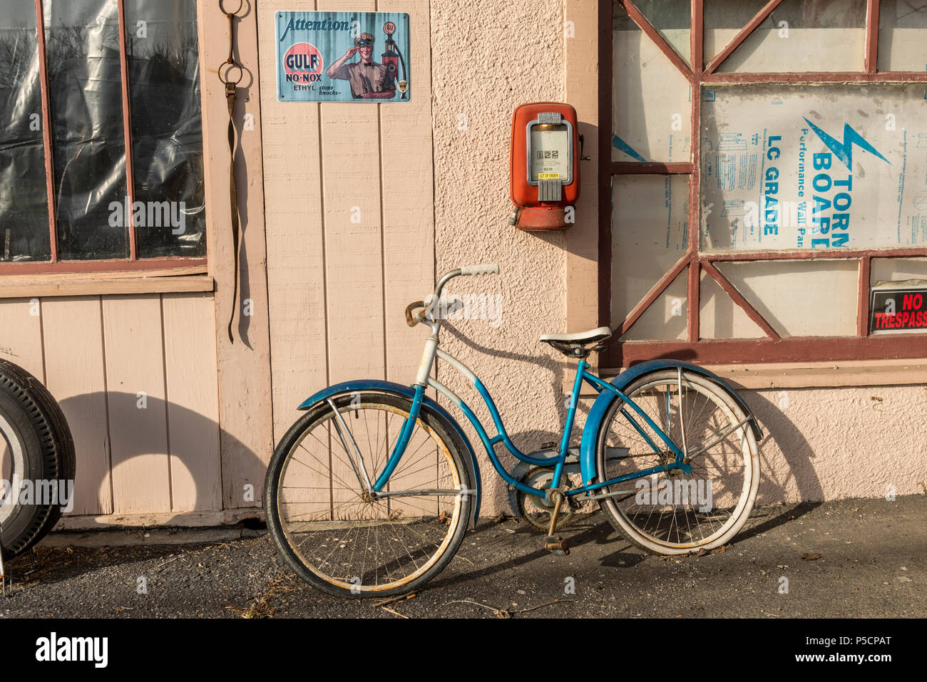Broadway, Virginia, USA, 13. April 2018: Vintage Style Fahrrad Stockfoto