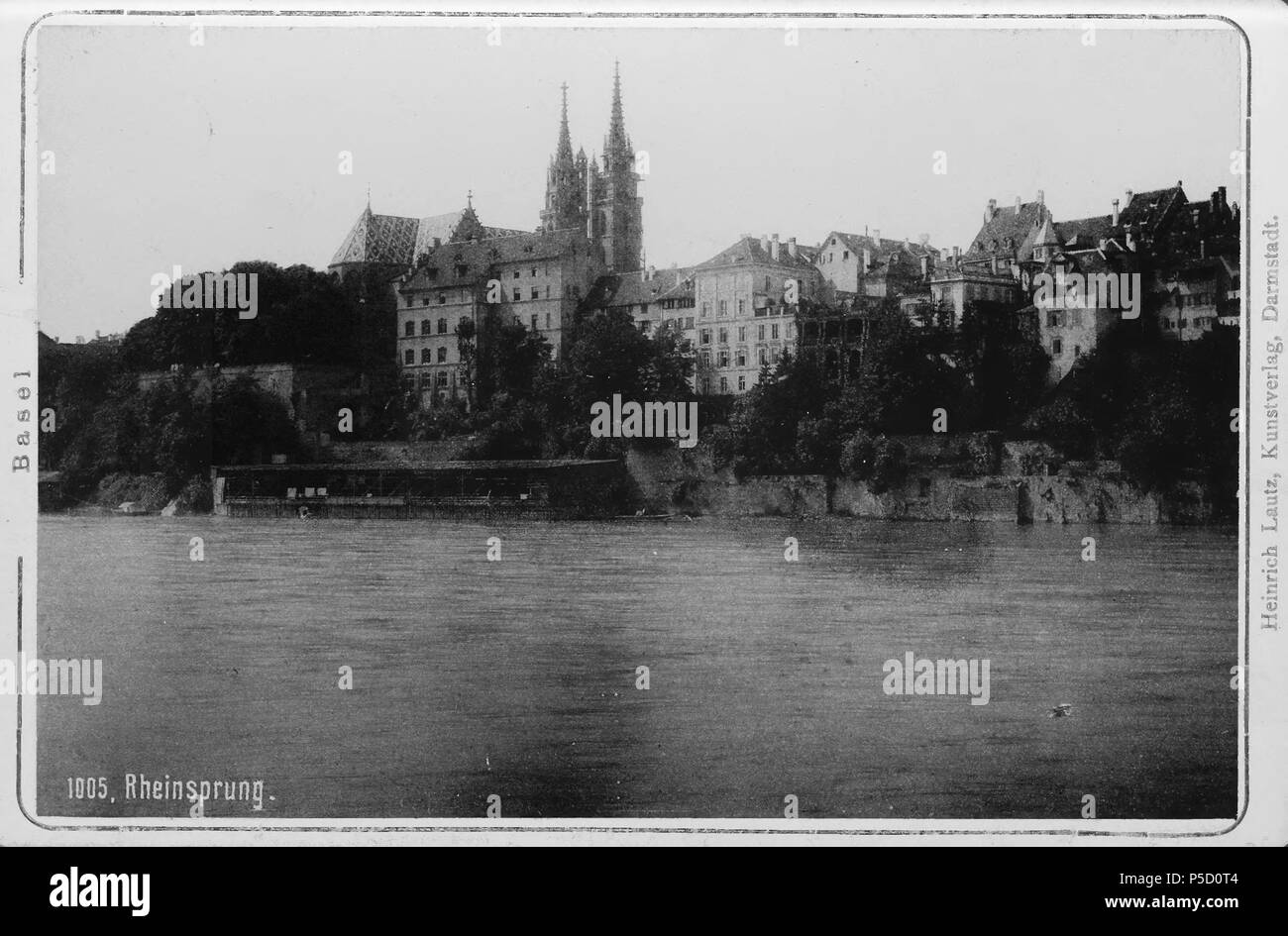 N/A. English: Buch: "Basel, Rheinsprung. ca. 1890. Unbekannt 316 CH-NB-Basel-nbdig -18118 - Seite 004 Stockfoto