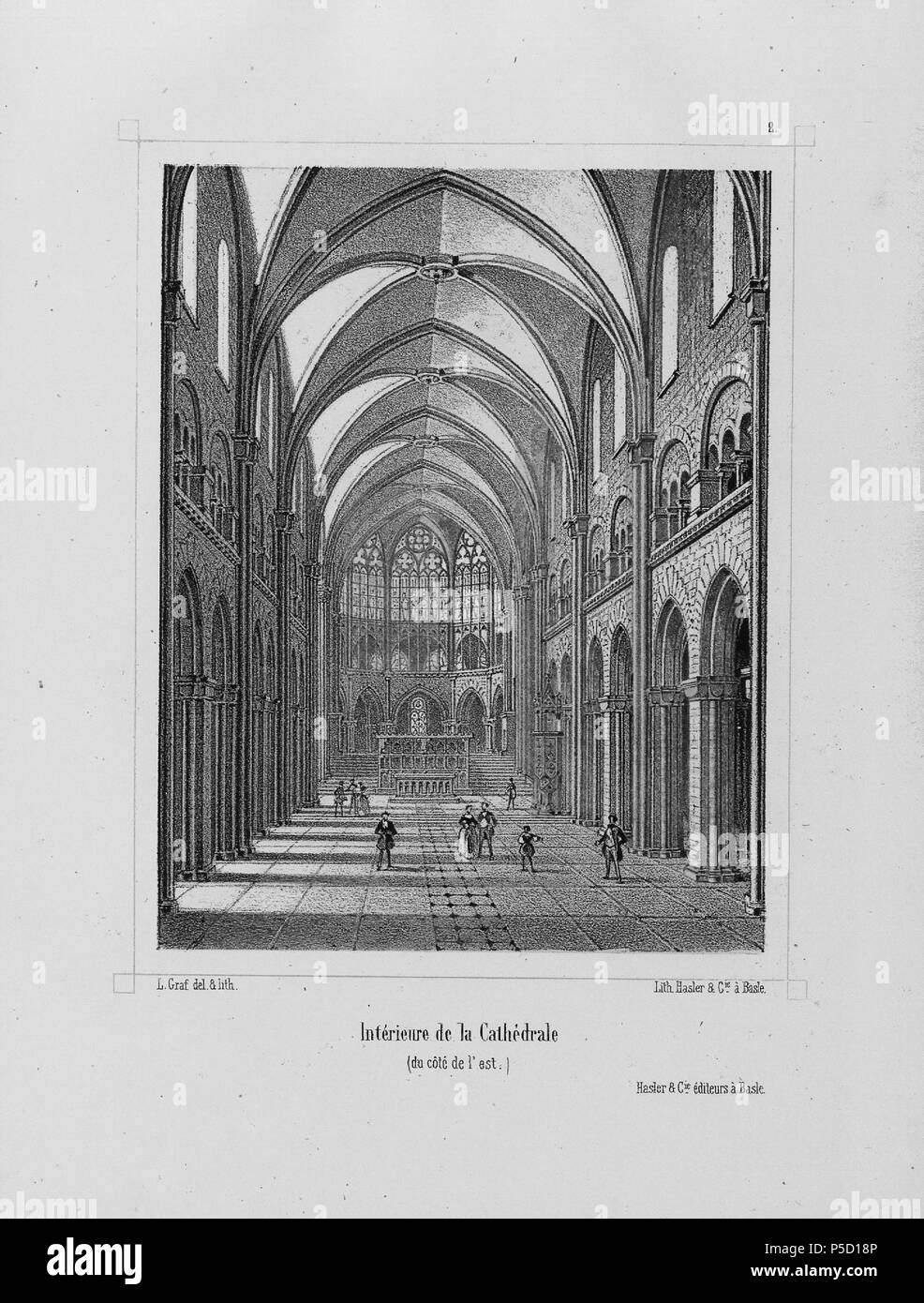 319 CH-NB-Orte publiques &Amp; édifices remarquables de la Ville de Basel - nbdig -18547 - Seite 005 Stockfoto