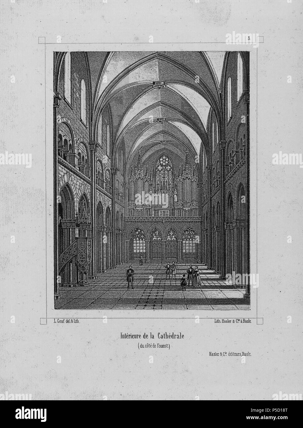 319 CH-NB-Orte publiques &Amp; édifices remarquables de la Ville de Basel - nbdig -18547 - Seite 007 Stockfoto
