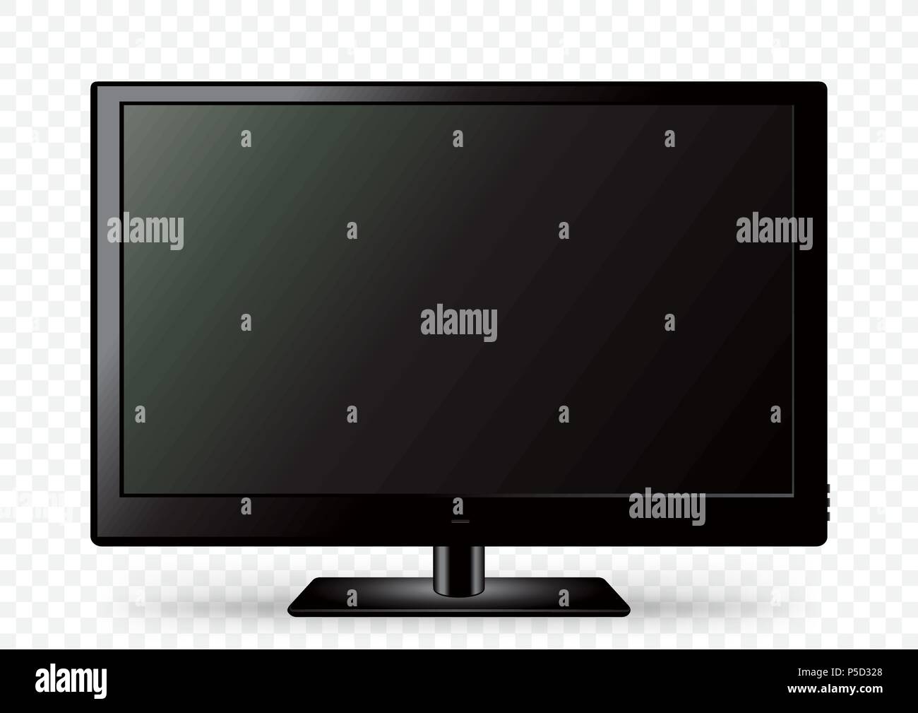 Schwarz TV-Symbol Vorlage mit Schatten auf weißen transparenten  Hintergrund. Fernseher LED-Anzeige. Flache Medien Technologie elektronische  Ausrüstung. LCD-Komp Stock-Vektorgrafik - Alamy