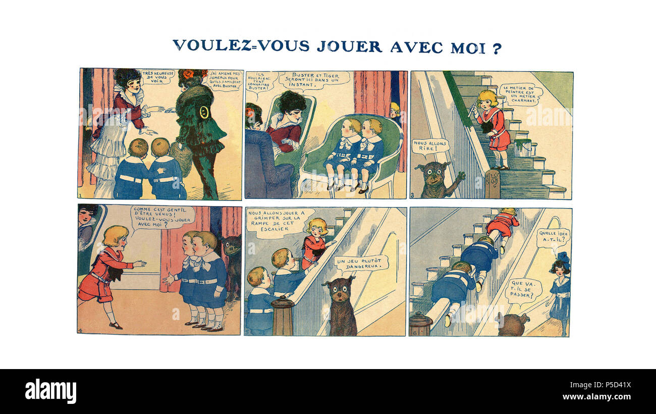 N/A. Français: Buster Brown le petit farceur. 14. November 2011. Richard Felton Outcault 6-Buster Brown le petit farceur 07a Stockfoto