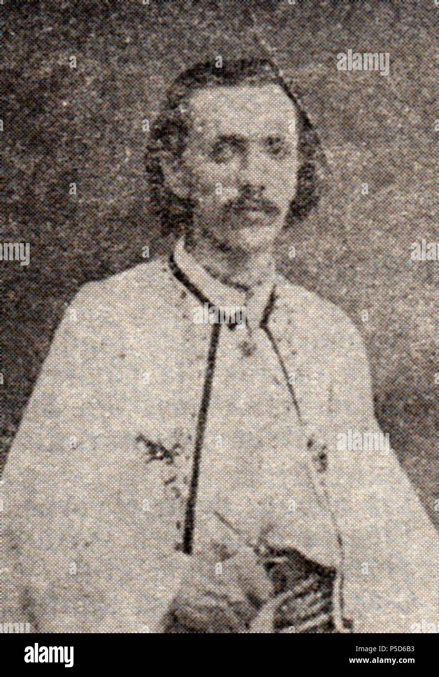 N/A. Englisch: Foto des rumänischen Politiker und Wirtschaftswissenschaftler Eugeniu Carada, in rumänischer Tracht. um 1860. Unbekannt/unerwähnt 534 Eugeniu Carada ILR 463 Stockfoto