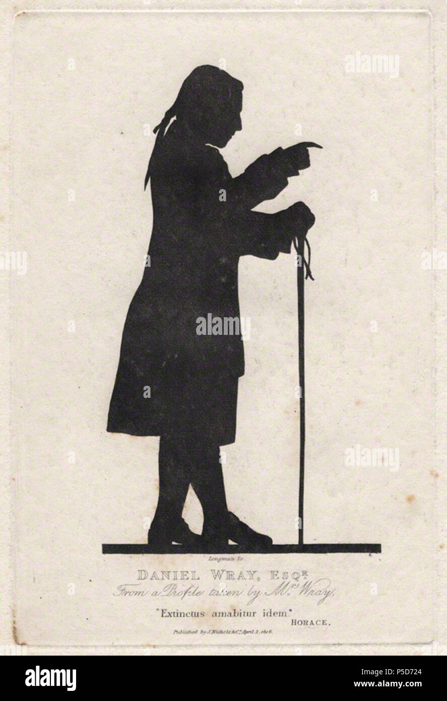 Von Barak Longmate, von John Nichols veröffentlicht, nachdem Mary Wray, Aquatinta, veröffentlicht am 2. April 1816 411 Daniel Wray Longmate Stockfoto