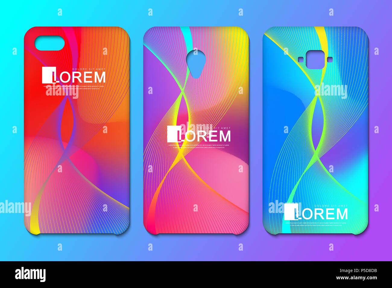 Vektor Telefon x wallpaper Sammlung. Editierbare verlaufsgitter Maskiert ins Telefon. Wave fließen. Abstrakte fluid 3d-formen Vektor trendy flüssigen Farben Hintergründe. Farbige Flüssigkeit grafische Komposition Stock Vektor