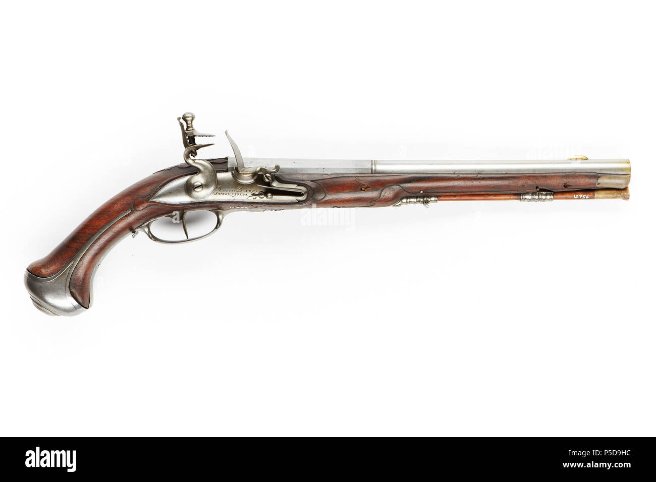 12756 173 Bars, flintlåspistol, 1720-1750 - Skoklosters slott - 90703 Stockfoto