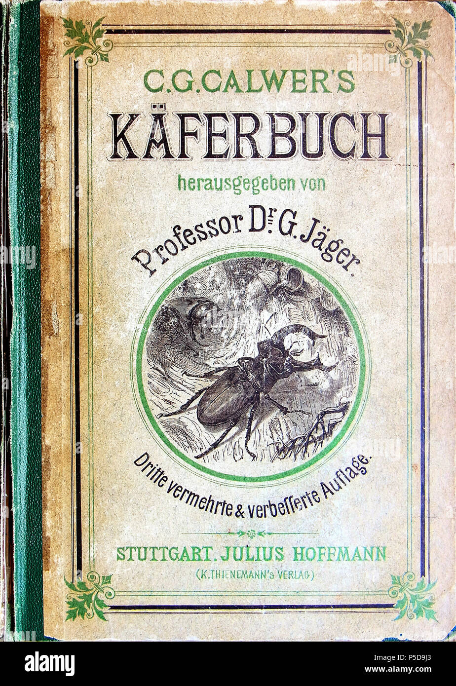 Exif JPEG-Bild 264 Calwers Käferbuch Buchdeckel Stockfoto