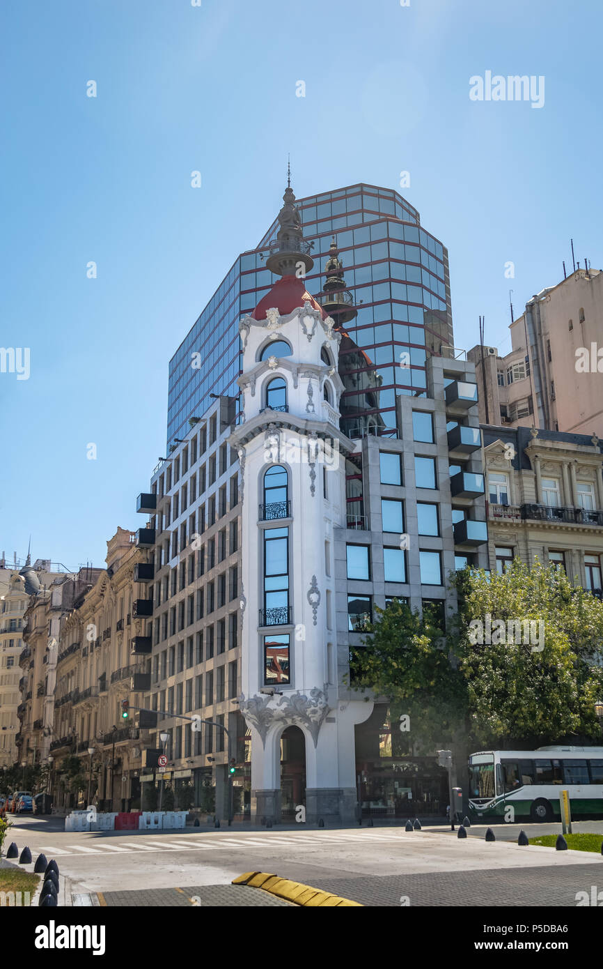 Mirador Massue oder Tribunales PLAZA Gebäude - Buenos Aires, Argentinien Stockfoto