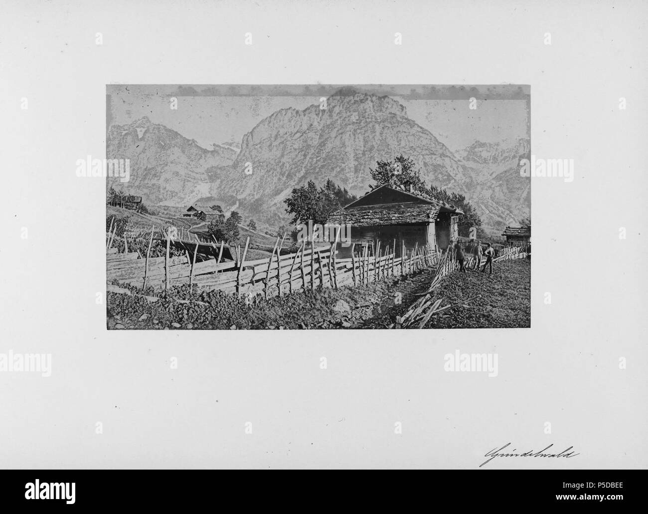 N/A. Français: Grindelwald. Livre: "Voyage en Suisse - L'Oberland Berner', Luzern, Suisse. ca. 1890. Adolphe Braun (1812 - 1877) Alternative Namen Ad. Braun; Jean Adolphe Braun Beschreibung der französische Fotograf Geburtsdatum / Tod 13. Juni 1812 bis zum 31. Dezember 1877 Ort der Geburt / Todes Besançon Mulhouse Authority control: Q 365683 VIAF: 27116362 ISNI: 0000 0001 0881 7400 ULAN: 500016067 86857297 LCCN: n Open Library: OL 5261942 ein WorldCat 322 CH-NB - Voyage en Suisse - nbdig -17962 - Seite 019 Stockfoto