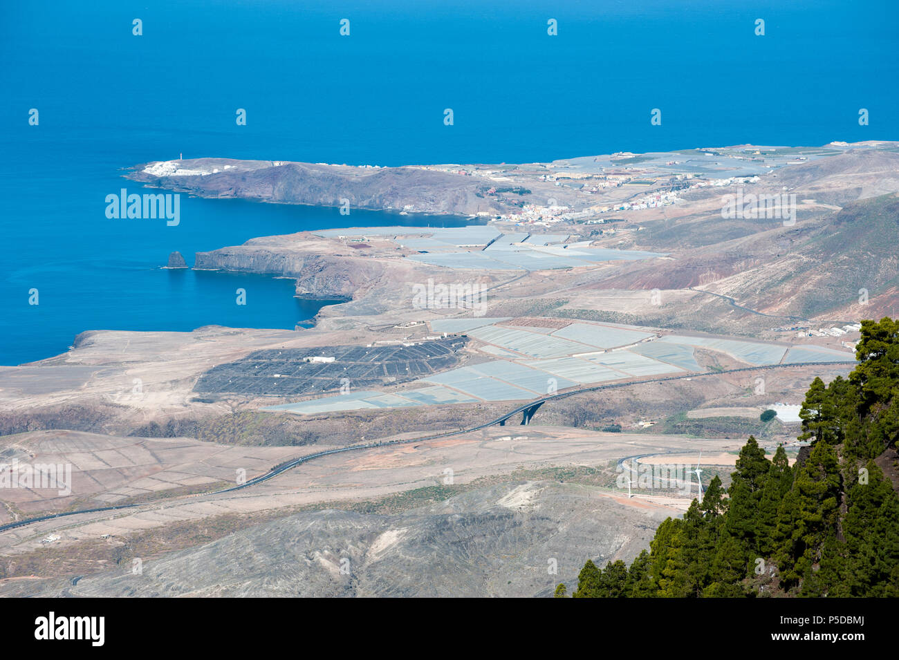 Blick auf Galdar, Gran Canaria, Spanien Stockfoto