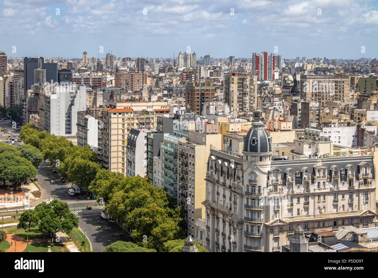 Luftbild der Innenstadt von Buenos Aires - Buenos Aires, Argentinien Stockfoto