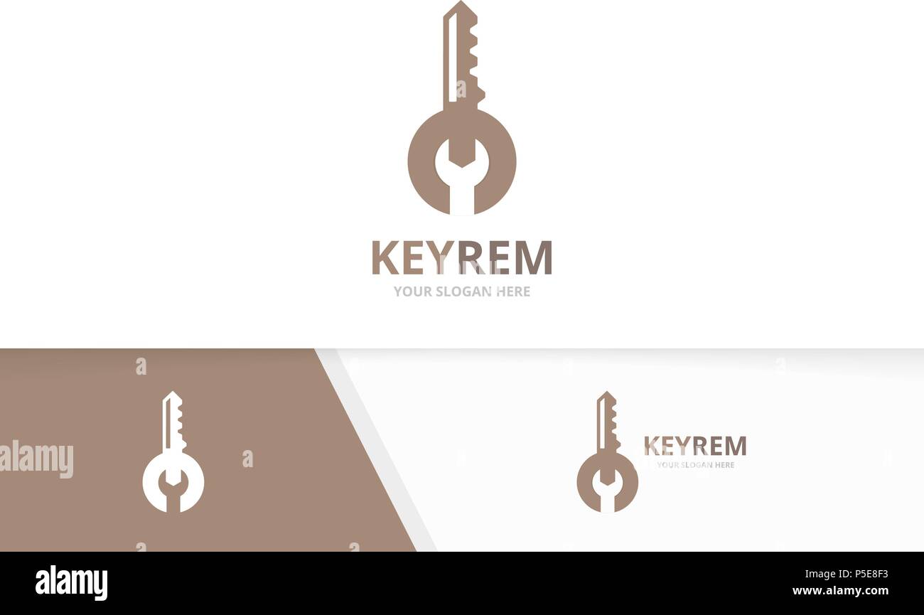 Vector Key und Logo Kombination reparieren. Sperren und Fix-Symbol oder ...