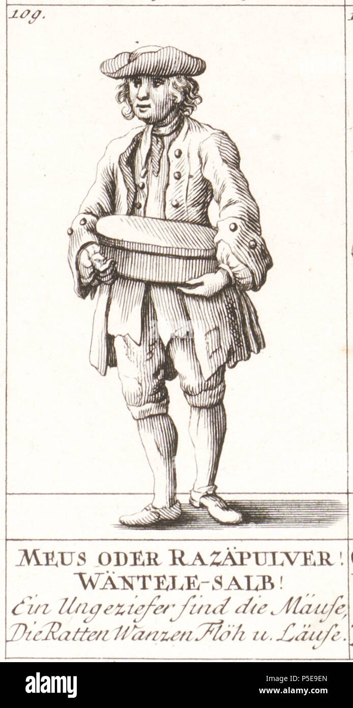 N/A. Zürcherische Ausruff-Bilder (detaillierte Beschreibung und Kategorisierung folgt). ca. 1748. David Herrliberger (1697 - 1777) Beschreibung Schweizer Graveur Geburtsdatum / Tod 1697 25. Mai 1777 Ort der Geburt / Todes Zürich Zürich Arbeitsort Amsterdam; London; Zürich (1712 - 1777) Kontrolle: Q 1174722 VIAF: 10640462 ISNI: 0000 00006675 0032 ULAN: 500024202 84056858 LCCN: n Open Library: OL 2162061 ein WorldCat 291 CH-NB-Ausruff-Bilder 109 - Sammlung Gugelmann-GS-GUGE-HERRLIBERGER-4-13 Stockfoto