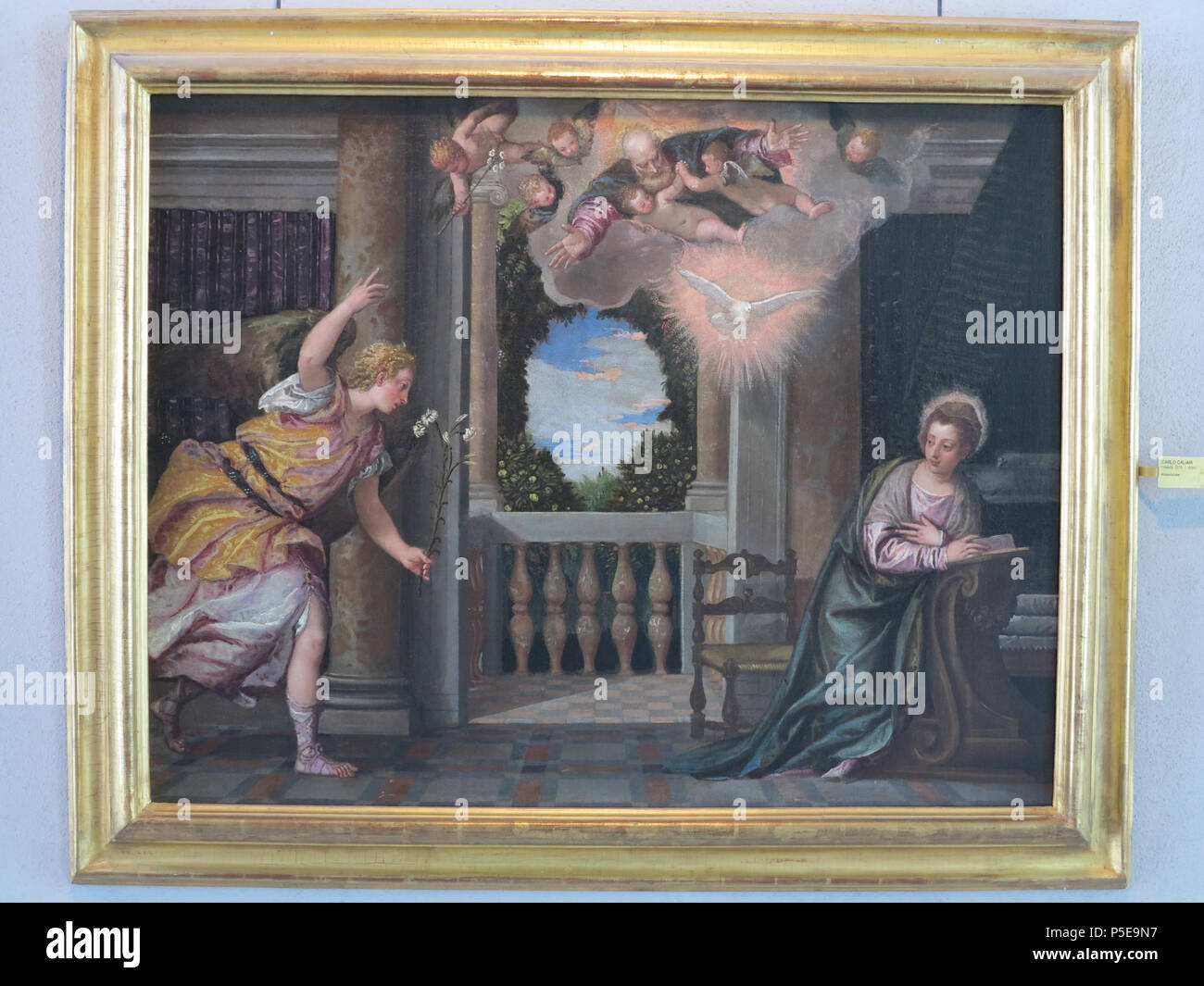 N/A N/A. N/A106 Annunciazione di Carlo Caliari (1) Stockfoto