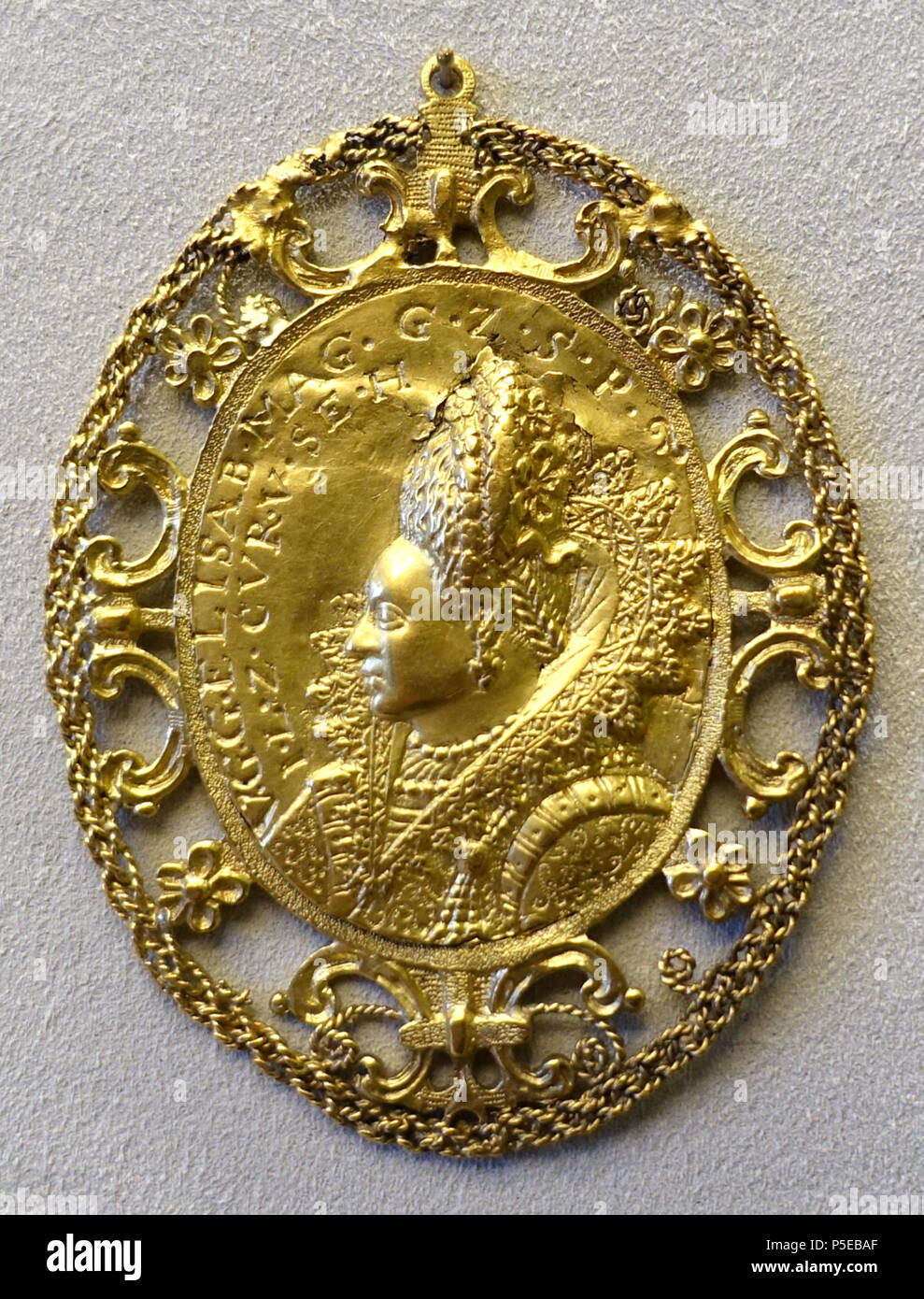 N/A. Englisch: Ausstellung im Bode-Museum, Berlin, Deutschland. Diese Arbeit ist in der Weil der Künstler vor mehr als 100 Jahren starb. Wurde die Fotografie im Museum ohne Einschränkung erlaubt. 12 November 2014, 09:45:37. Daderot 505 Elisabeth Magdalene, Herzogin von Kurland, von einem unbekannten Künstler, vielleicht 1600 - Bode-Museum - DSC02808 Stockfoto