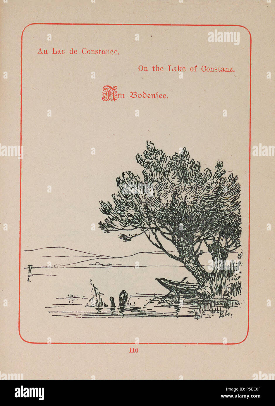 N/A. English: 200 Schweizer Bilder', am Bodensee Français: 200 Schweizer Bilder', Au Lac de Constance Englisch: 200 Schweizer Bilder', auf dem See von Konstanz. ca. 1890. Lauterburg, Emil 314 CH-NB-200 Schweizer Bilder - nbdig -18634 - Seite 225 Stockfoto