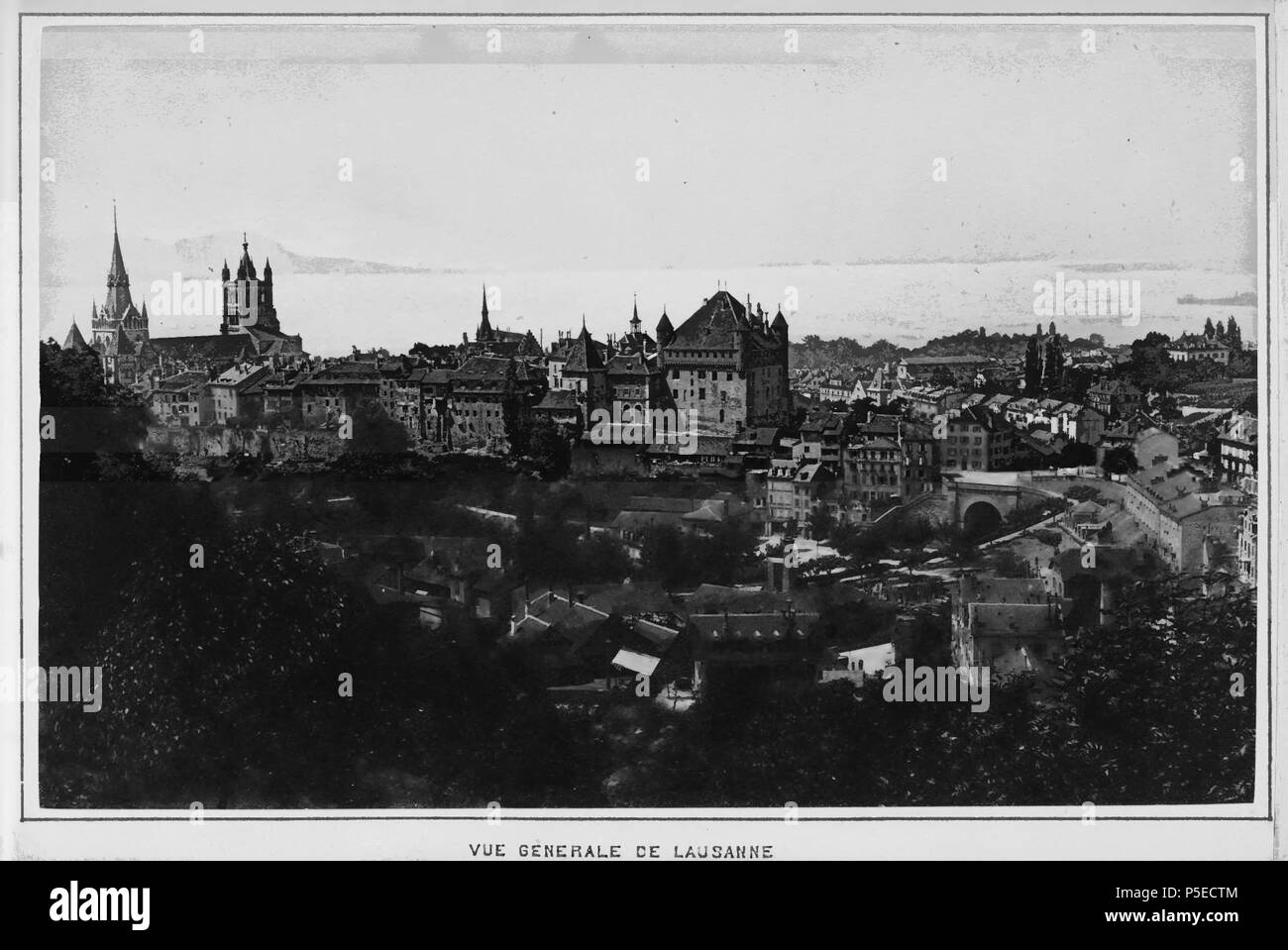 321 CH-NB-Souvenir Lac Léman, Lausanne -18967 - Seite 007 Stockfoto