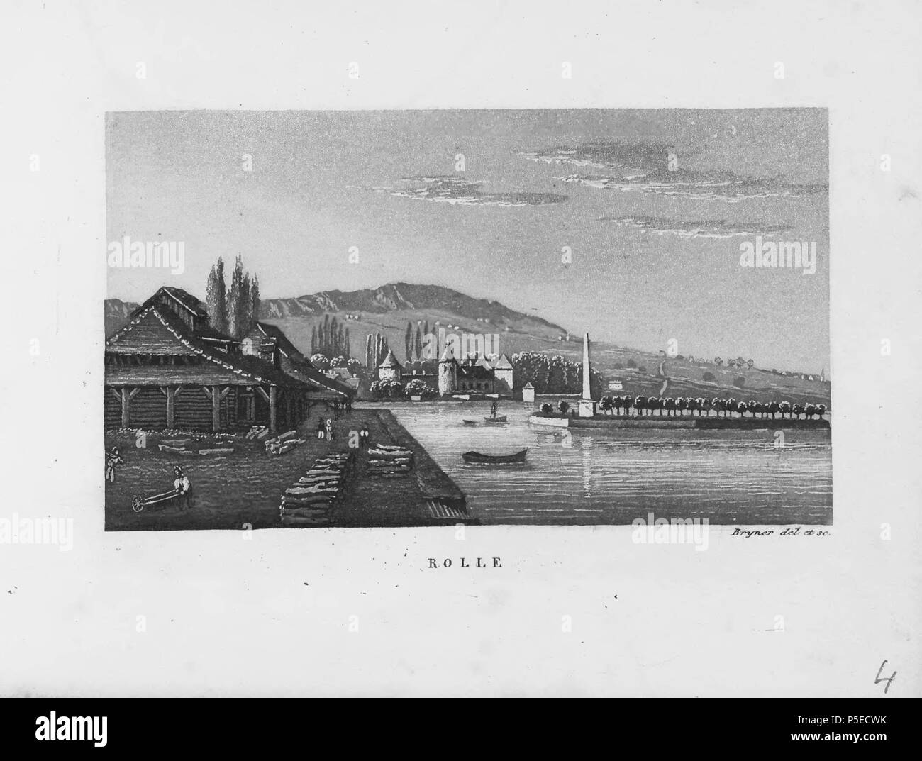 319 CH-NB-les Umgebung du Léman -18973 - Seite 009 Stockfoto