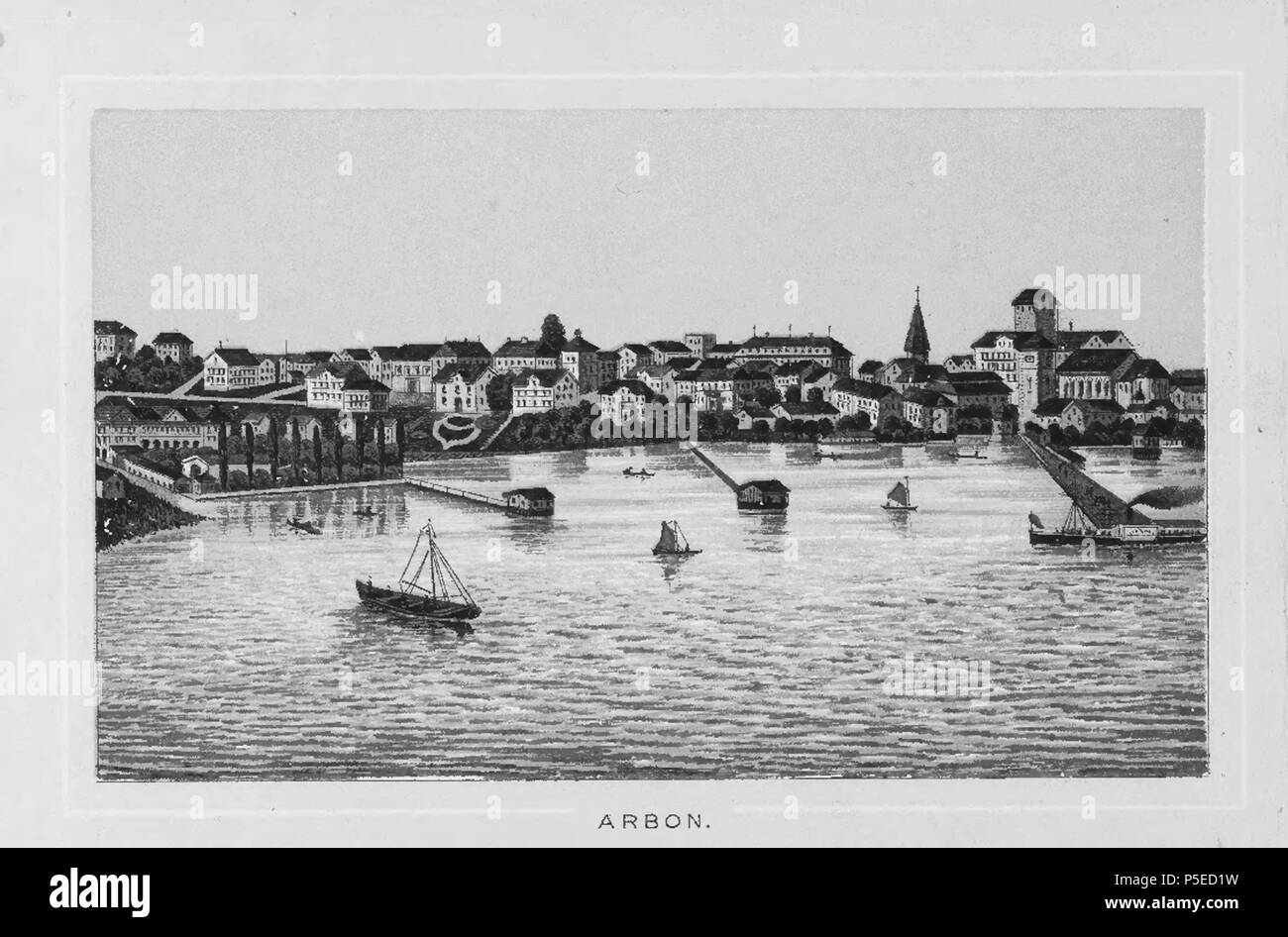 N/A. "Bodensee und Rhein", Arbon. ca. 1885. Künzli, Carl 317 CH-NB-Bodensee und Rhein -19059 - Seite 011 Stockfoto