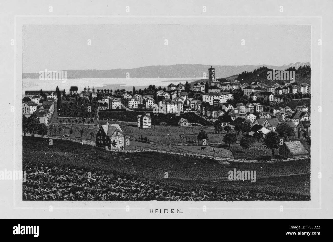 N/A. "Bodensee und Rhein", Heiden. ca. 1885. Künzli, Carl 317 CH-NB-Bodensee und Rhein -19059 - Seite 013 Stockfoto