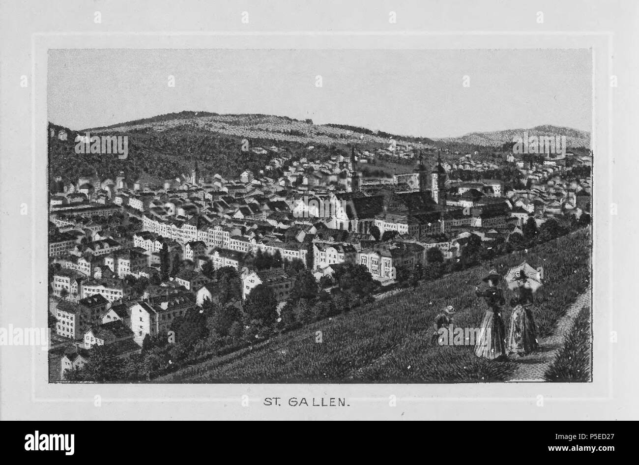 N/A. "Bodensee und Rhein", St. Gallen. ca. 1885. Künzli, Carl 317 CH-NB-Bodensee und Rhein -19059 - Seite 014 Stockfoto