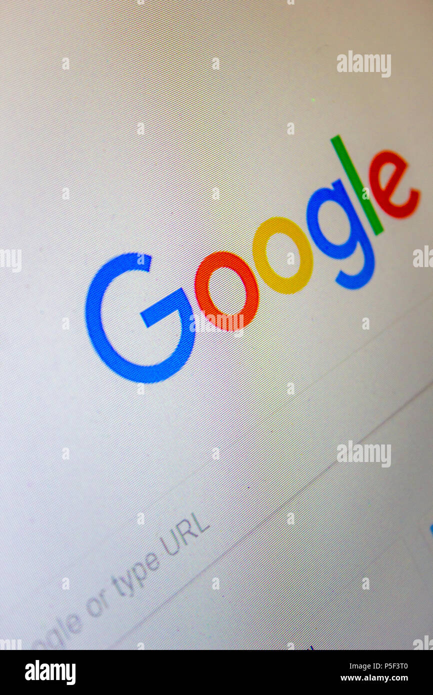 Google Suche Seite Stockfoto