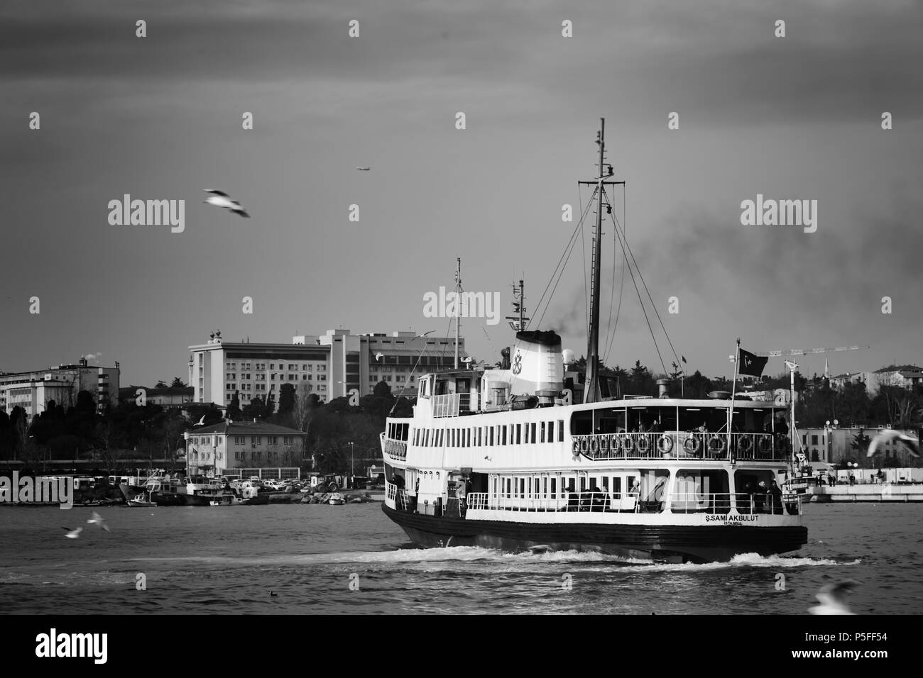Istanbul Kadıköy Sahil Rıhtım Stockfoto