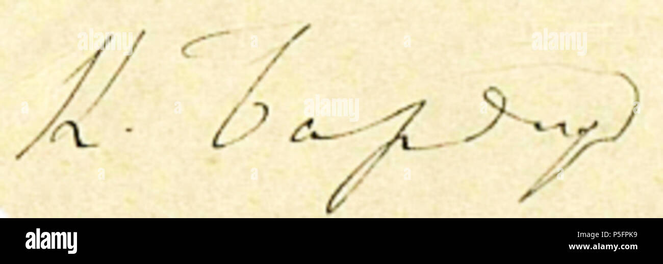 N/A. Englisch: eine Unterschrift von kondrat Bardizh Politiker, Mitglied der ersten Zweiten, Dritten und Vierten Russischen Staatsduma. 1910. Kondrat Bardizh 170 Bardizh Signatur Stockfoto