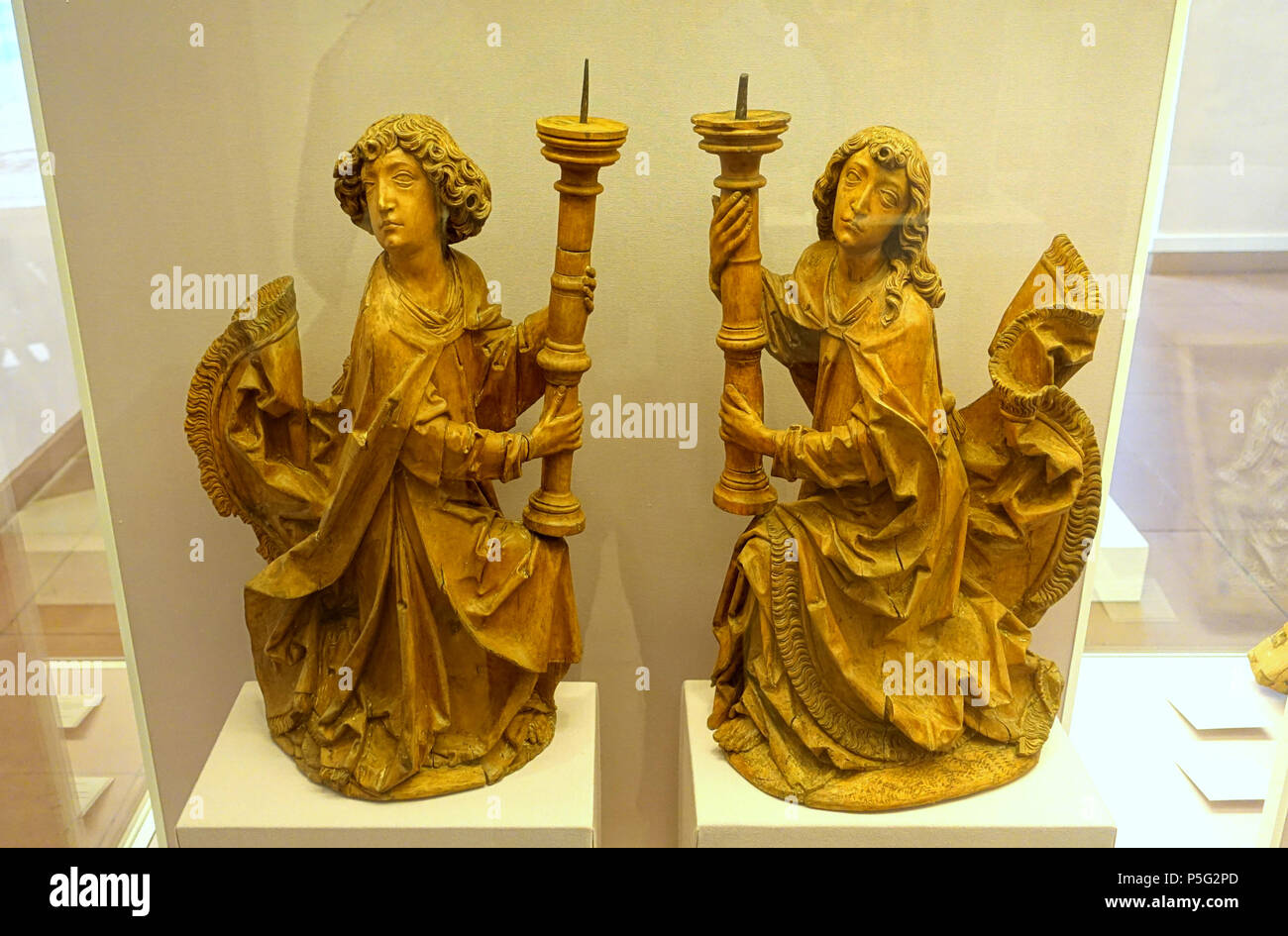 101 Engel Leuchter von Tilman Riemenschneider, C. 1505, Lindenholz - Mainfränkischen Museum Würzburg, Deutschland - DSC 04670 Stockfoto