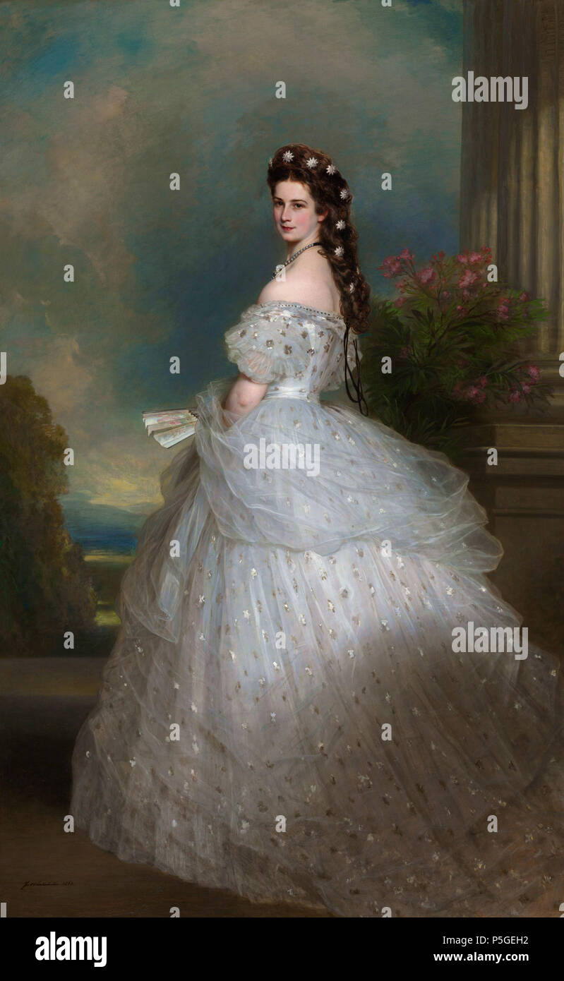 N/A. Englisch: Elisabeth von Österreich 1865. 1865. Franz Xaver Winterhalter (1805 - 1873) Beschreibung Deutsche Maler Geburtsdatum / Tod 20. April 1805 vom 8. Juli 1873 Ort der Geburt / Todes Menzenschwand Frankfurt Authority control: Q 168659 VIAF: 36949805 ISNI: 0000 0001 1621 1257 ULAN: 500007953 LCCN: Nr 88006766 WGA: WINTERHALTER, Franz Xaver WorldCat 505 Elisabeth von Österreich, von Franz Xaver Winterhalter Stockfoto