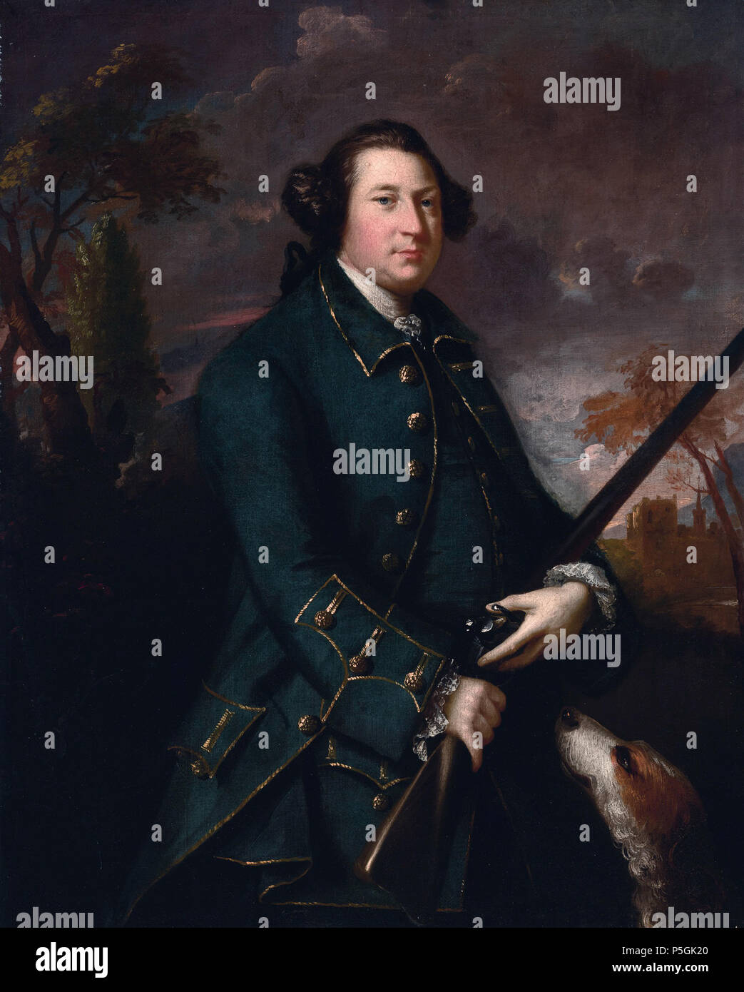 N/A. Englisch: clotworthy Skeffington, 1 Massereene (1714-1757) Öl auf Leinwand 125,1 x 100,4 cm. . 18. Joshua Reynolds (1723-1792) Alternative Namen: Sir Joshua Reynolds Beschreibung britische Maler Geburtsdatum / Tod 16. Juli 1723 23. Februar 1792 Ort der Geburt / Todes Berkswell London Arbeiten Ort London, Welshpool, Italien Authority control: Q 194402 VIAF: 27081216 ISNI: 0000 0001 0881 5237 ULAN: 500004539 84168483 LCCN: n NLA: 35449606 WorldCat 354 Clotworthy Skeffington, 1 Massereene (1714-1757), von Joshua Reynolds Stockfoto