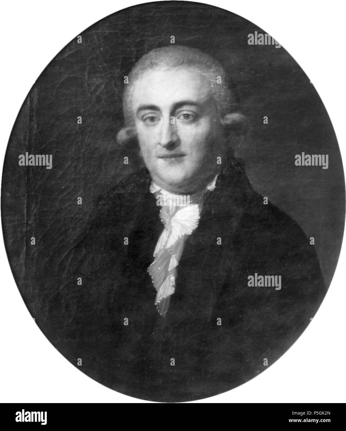 Portrait von Nicolaas Calkoen. Portrait von Nicolaas Calkoen (1753-1817), niederländischer Staatsmann. Anhänger der Datei: Portrait von Sara Maria Van Loon von Johann Friedrich August Tischbein Limburgs Museum2169.jpg. Circa 1791. N/A263 Portrait von Nicolaas Calkoen von Johann Friedrich August Tischbein Limburgs Museum 2170 Stockfoto