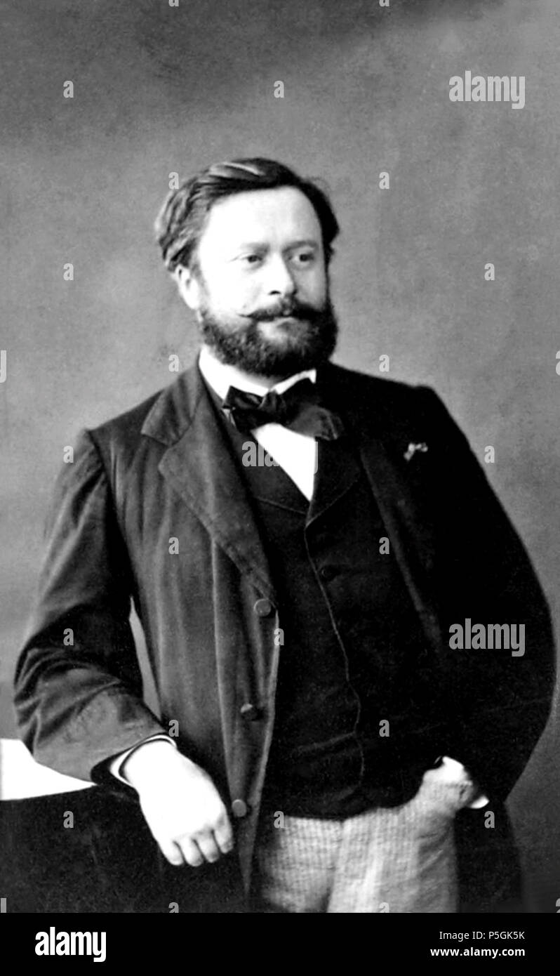 Français: Edmond Über (1828-1885), französischer Schriftsteller, Publizist, Kunstkritiker und Journalist. 1860. N/A 493 Edmond über Sirot coll Stockfoto