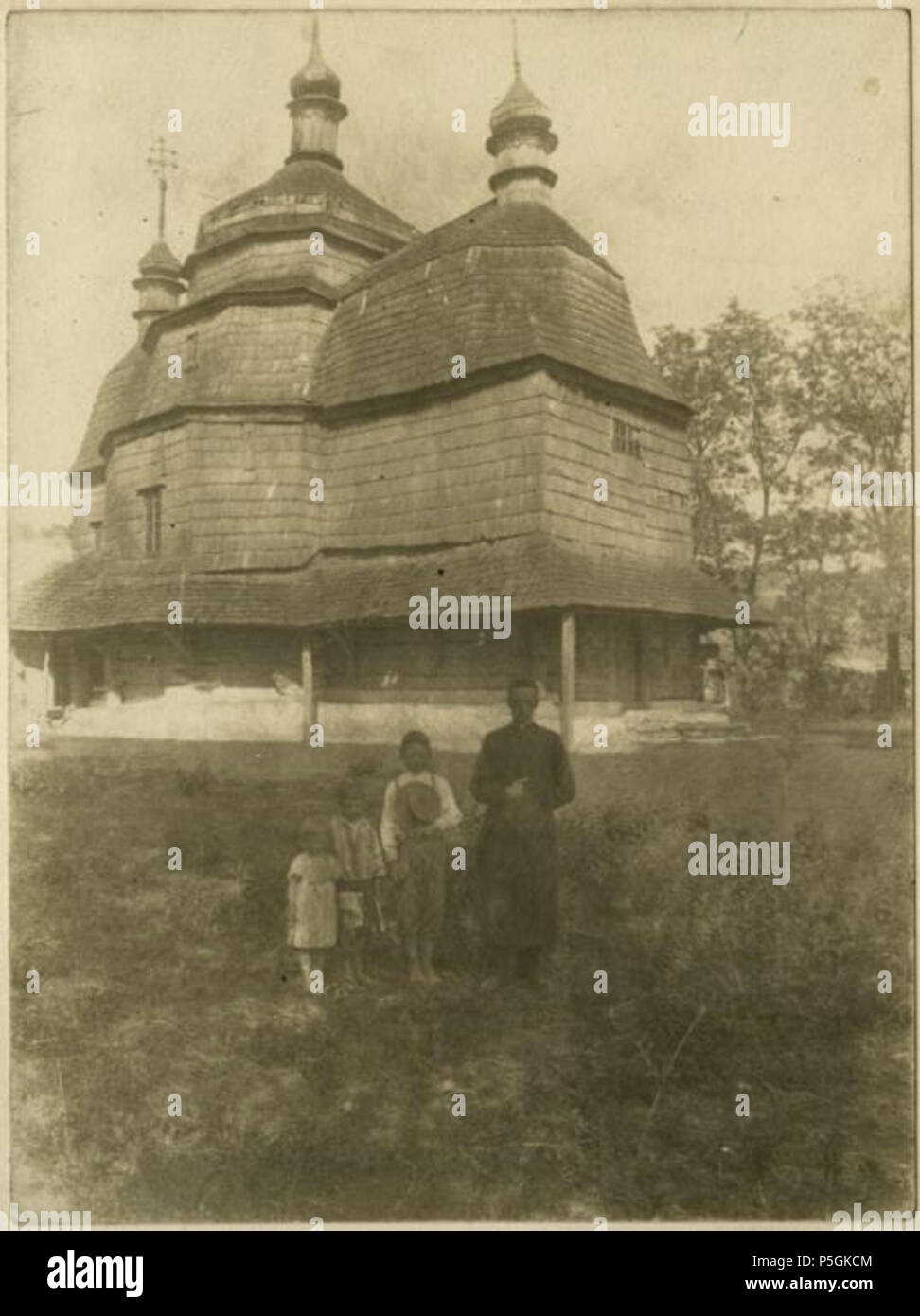 N/A. :. 1904. Kazimierz Mokowski (1849-1905) 347 Kirche der Himmelfahrt, Chortkiv (02) Stockfoto
