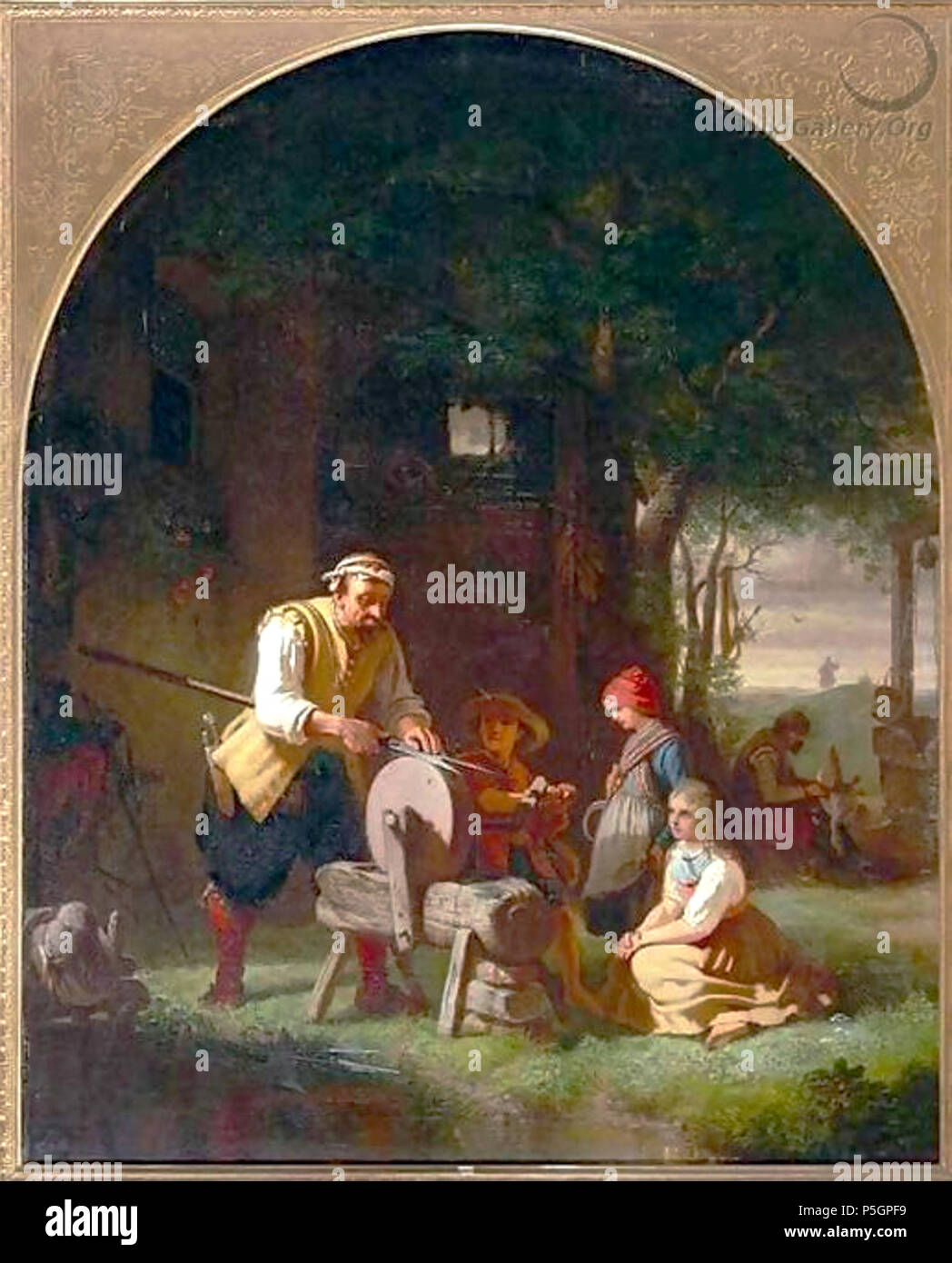 150 August Vischer - Soldat des Dreißigjährigen Krieges Stockfoto