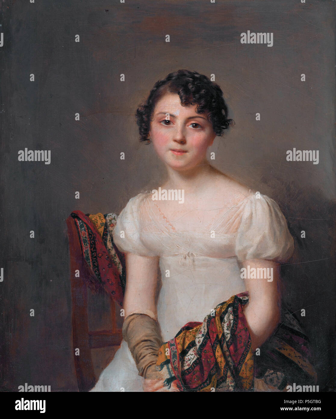 N/A. Englisch: Andrienne-Constance Bourdillon (1792-1836) Öl auf Leinwand 31,1 x 27 cm ca. 1810. ca. 1810. Firmin Massot (1766 - 1849) Beschreibung Schweizer Maler Geburtsdatum / Tod 5. Mai 1766 16. Mai 1849 Ort der Geburt / Todes Genf Genf Arbeitsort Genf Authority control: Q 1419165 VIAF: 894973 ISNI: 0000 0000 6679 6305 ULAN: 500115814 WGA: MASSOT, Firmin GND: 122420705 100 Andrienne-Constance Bourdillon (1792-1836), von Firmin Massot Stockfoto