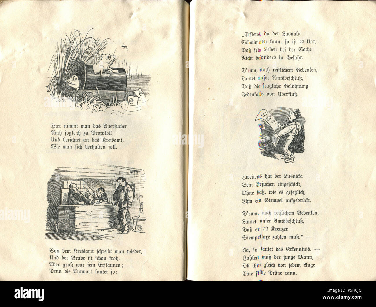 N/A Abbildung von Wilhelm Busch's Geschichte "Das warme Bad und andere Bildergeschichten". Vor dem 9. Januar 1908. Wilhelm Busch (1832 - 1908) Beschreibung Deutsche Zeichner, Maler und Dichter Geburtsdatum / Tod 15 April 1832 vom 9. Januar 1908 Ort der Geburt / Todes Wiedensahl Mechtshausen Arbeitsort München, Frankfurt, Wiedensahl Authority control: Q 109540 VIAF: 22139423 ISNI: 0000 00010877 704 X ULAN: 500026717 79133995 LCCN: n NLA: 35024197 WorldCat 5 (Wilhelm Busch) das warme Bad 22. Stockfoto