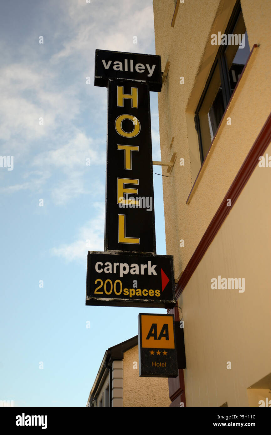 Fivemiletown, County Fermanagh, Nordirland Großbritannien. 3. November 2013. Straßenszenen in der Stadt Fivemiletown Stockfoto