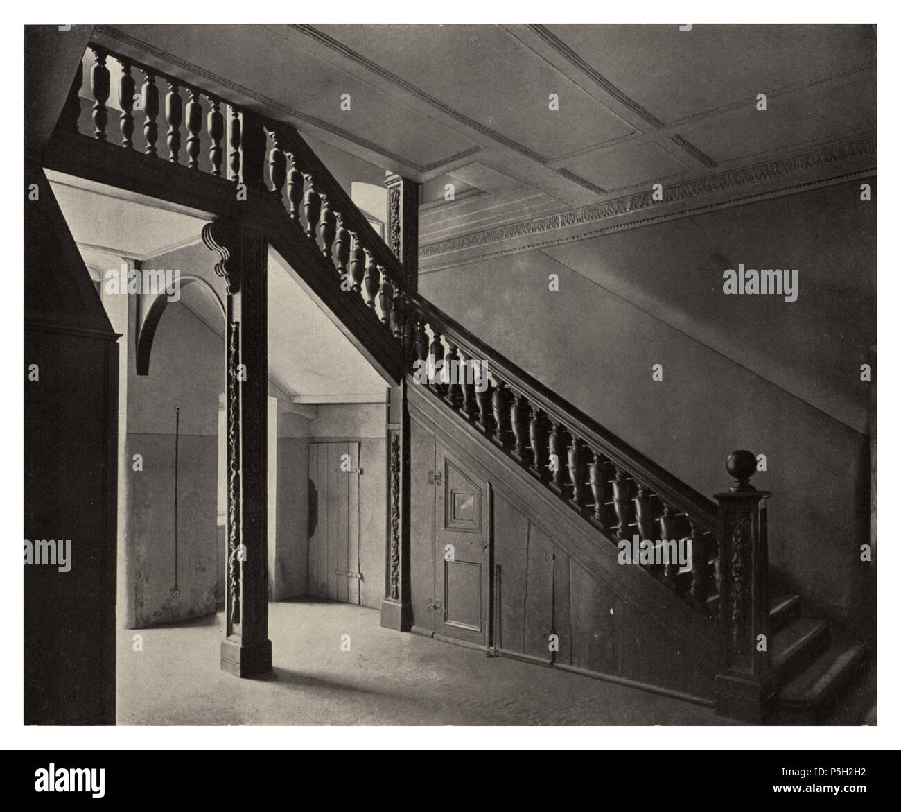 14 117 Berlin. -Treppe im Sog. Lagerhaus, Klosterstr. 76, umgebaut 1706 Stockfoto