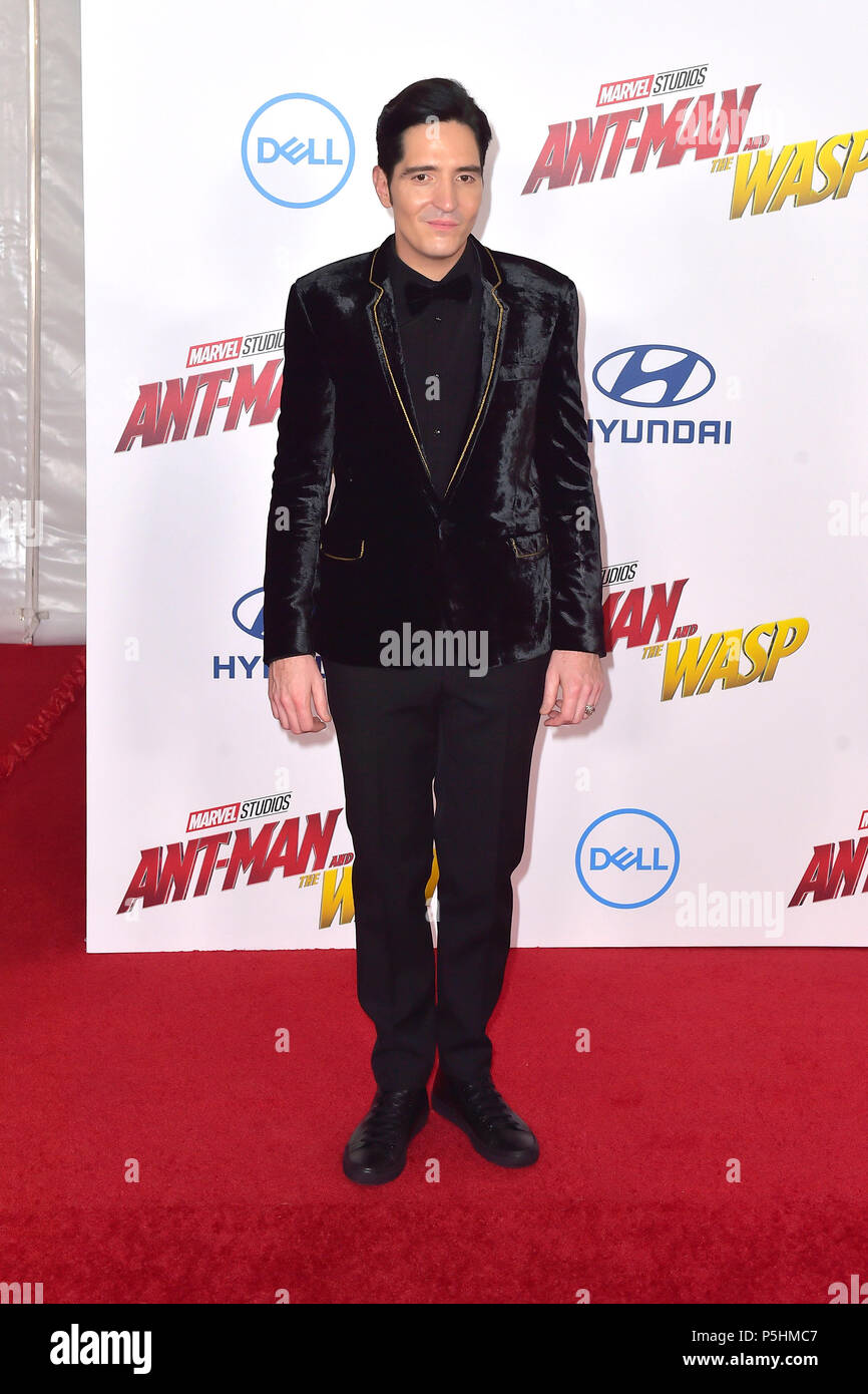 David Dastmalchian Teilnahme an der 'Ant-Man und die Wespen" Weltpremiere auf El Capitan Theatre am 25. Juni 2018 in Los Angeles, Kalifornien. Stockfoto