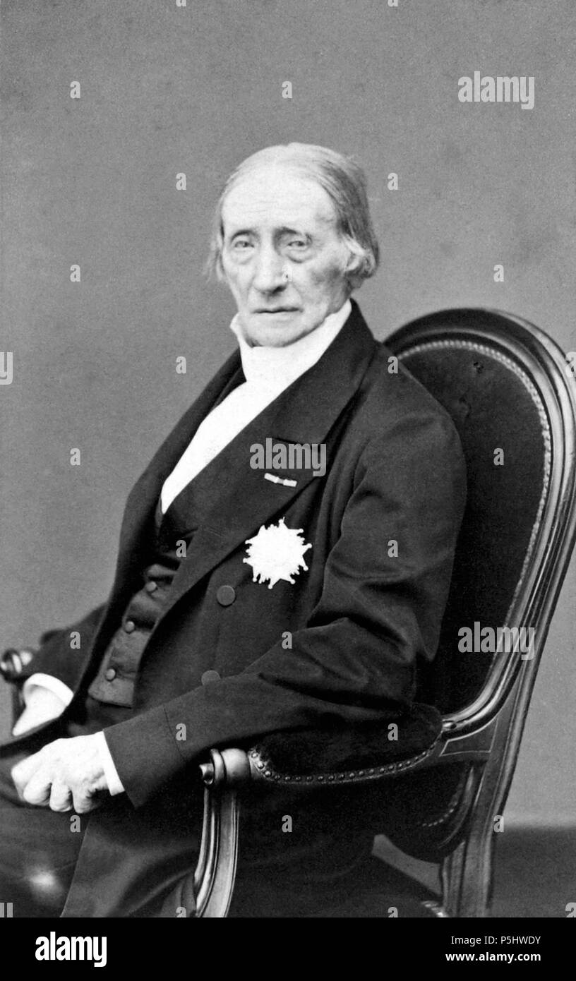 Français: [Baron Charles Dupin] / Pierre Petit, photographe. . Englisch: Foto von Charles Dupin (1784-1873) Französischer Mathematiker, Ingenieur, Ökonom und Politiker. . 1874. N/A 325 Charles Dupin 3 Stockfoto