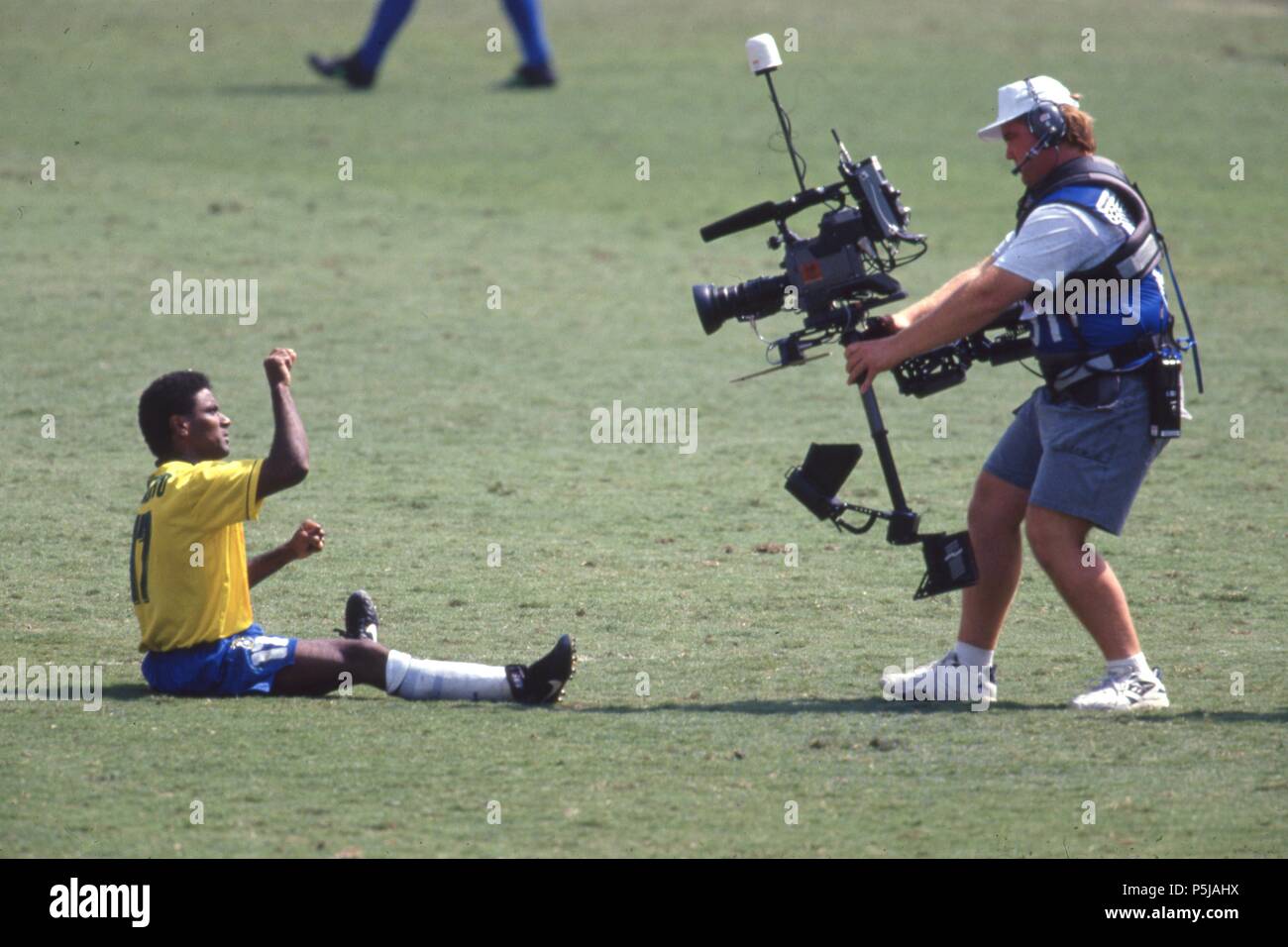 Los Angeles, USA. 27. Juni 2018. firo Fußball, 17.07.1994 Wm 1994 Finale Brasilien - Italien 3:2 Brasilien, Jubel nVuE Iomar Mazinho | Verwendung der weltweiten Kredit: dpa/Alamy leben Nachrichten Stockfoto