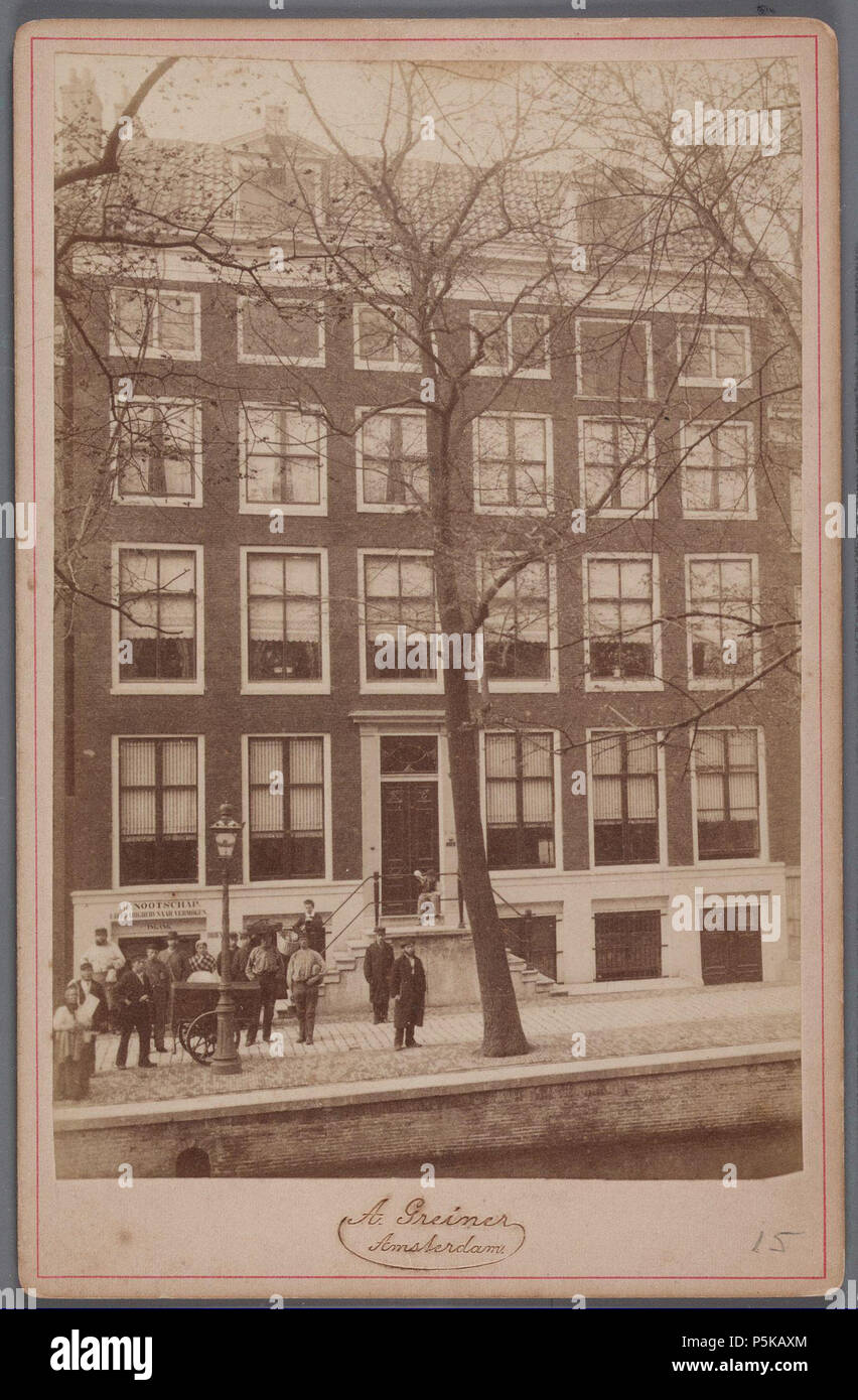 N/A. Deutsch: Beschreibung Raamgracht 6-8. In De Kelders van Raamgracht 8 Het genootschap' Liefdadigheid naar Vermogen ' gevestigd Documenttype foto Vervaardiger Greiner, Albert (1833-1890) Collectie Collectie Stadsarchief Amsterdam: kabinetfoto Datering's 1883 t/m 1898 Geografische naam Raamgracht Inventarissen Http://archief.amsterdam/archief/10005/520 Afbeeldingsbestand 010005000520. 1883 t/m 1898. Greiner, Albert (1833-1890) 73 Albert Greiner Afb 010005000520 Stockfoto