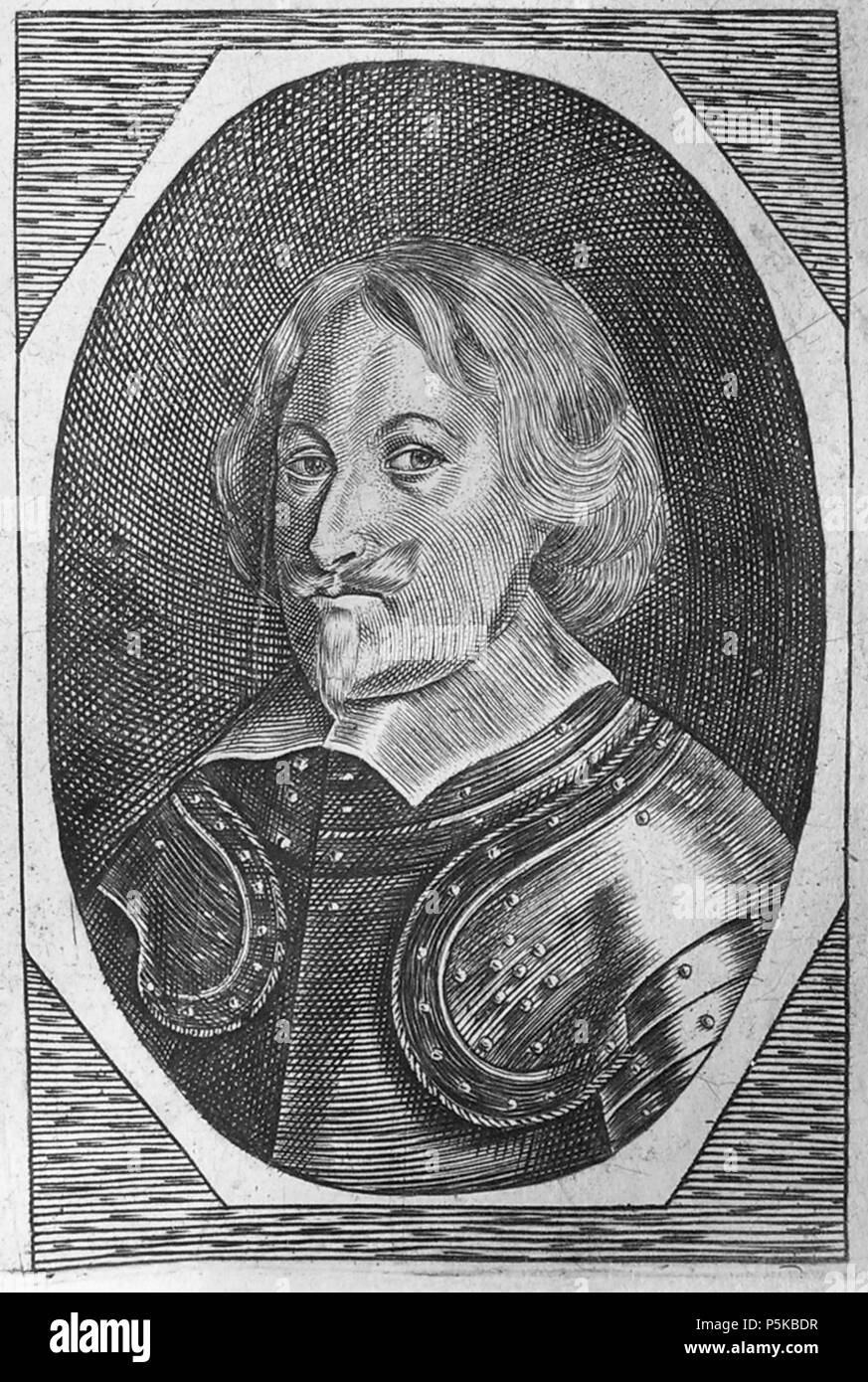 N/A. Portrait des Feldmarschalls der Katholischen Liga im Dreißigjährigen Krieg und kaiserlichen Kriegsrats Reichsgraf Alexander II. von Velen (1599-1675) im Harnisch. 1652. Adolphus Brachelius 81 Alexander II. von Velen Stockfoto