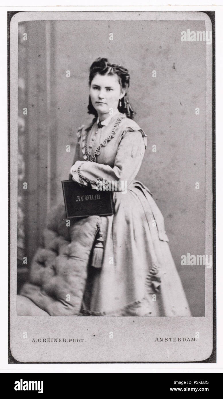 N/A. Deutsch: Beschreibung Onbekend Zogenaamde 'Carte-de-Visite'. Documenttype foto Vervaardiger Greiner, Albert (1833-1890) Collectie Collectie Stadsarchief Amsterdam: foto-afdrukken Inventarissen Http://archief.amsterdam/archief/10003 Afbeeldingsbestand OSIM 00006002056. Vor 1948. Greiner, Albert (1833-1890) 73 Albert Greiner Afb OSIM 00006002056 Stockfoto